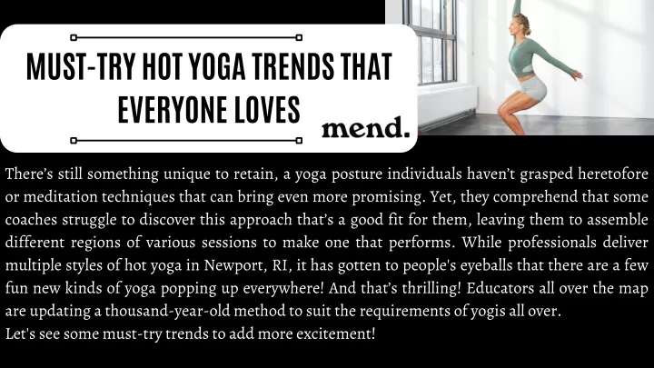 must try hot yoga trends that everyone loves