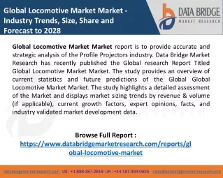 global locomotive market market industry trends