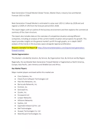 next generation firewall market global trends