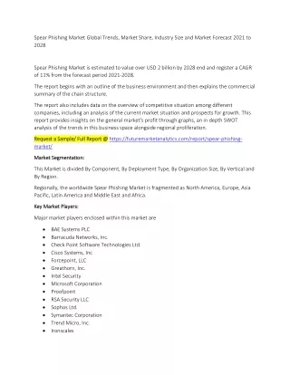 spear phishing market global trends market share