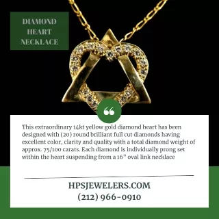 diamond heart necklace