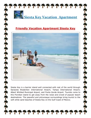 Pet Friendly Vacation Apartment Siesta Key