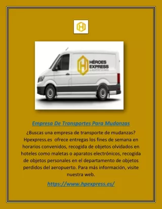 empresa de transportes para mudanzas