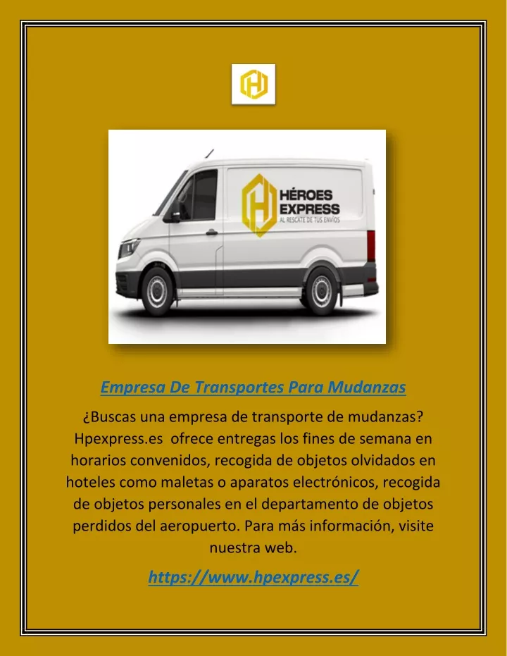 empresa de transportes para mudanzas