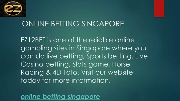 online betting singapore