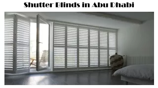 shutter blinds in abu dhabi