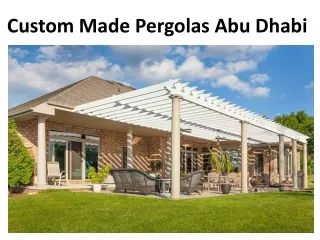 custom made pergolas abu dhabi