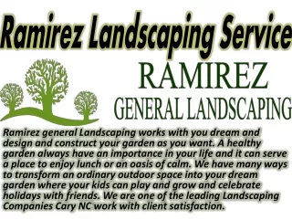 ramirez landscaping service