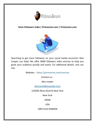 smm followers india primesmm com primesmm com