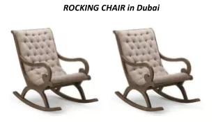 Rocking Chairs In Dubai