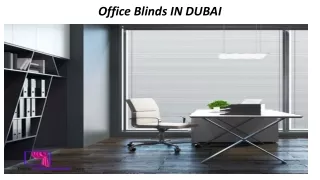 Office Blinds Dubai