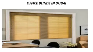 Office Blinds Dubai