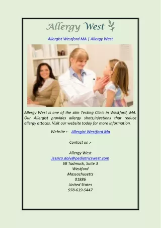 allergist westford ma allergy west