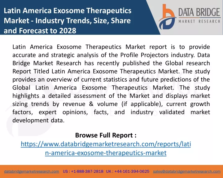 latin america exosome therapeutics market