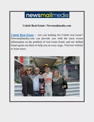 Coletti Real Estate | Newsmailmedia.com
