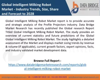 global intelligent milking robot market industry