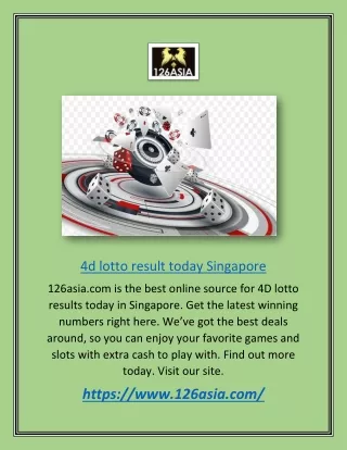 4d lotto result today singapore