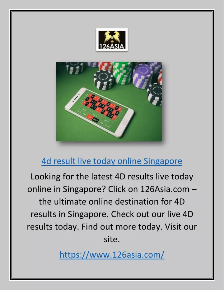 4d result live today online singapore