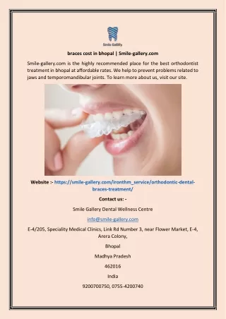 braces cost in bhopal smile gallery com