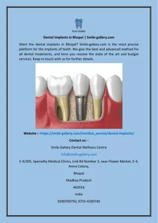 dental implants in bhopal smile gallery com