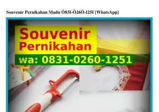 souvenir pernikahan madu 83i 26 i25i whatsapp