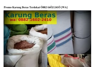 promo karung beras terdekat 882 16 2 241 wa