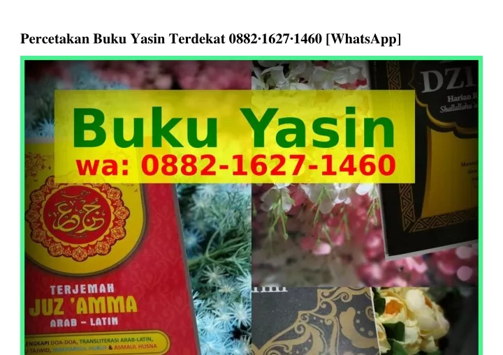 percetakan buku yasin terdekat 0882 1627 1460