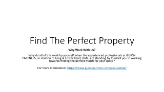 find the perfect property