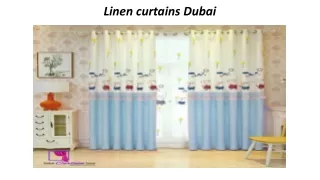 linen curtains dubai