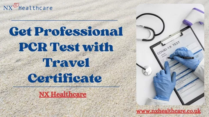 get professional pcr test with travel certificate