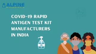 Covid-19 Rapid Antigen Test Kit Manufacturers in India