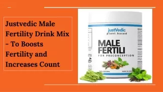 justvedic male fertility drink mix to boosts fertility and increases count