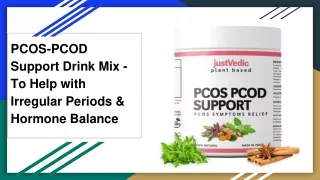 PCOS PCOD Support Drink Justvedic