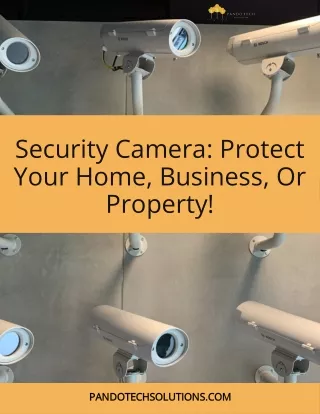 security camera protect your home business