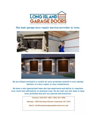 Garage Doors Services Long Island
