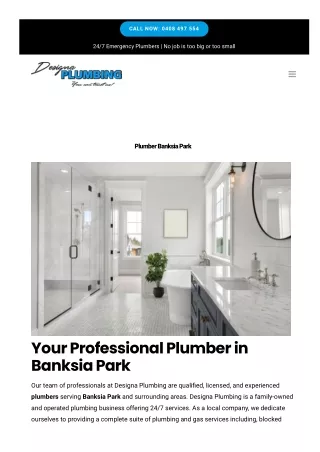 Plumber Banksia Park