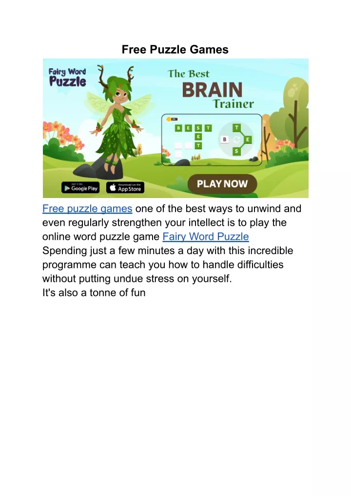 free puzzle games