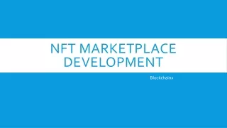 nft marketplace development