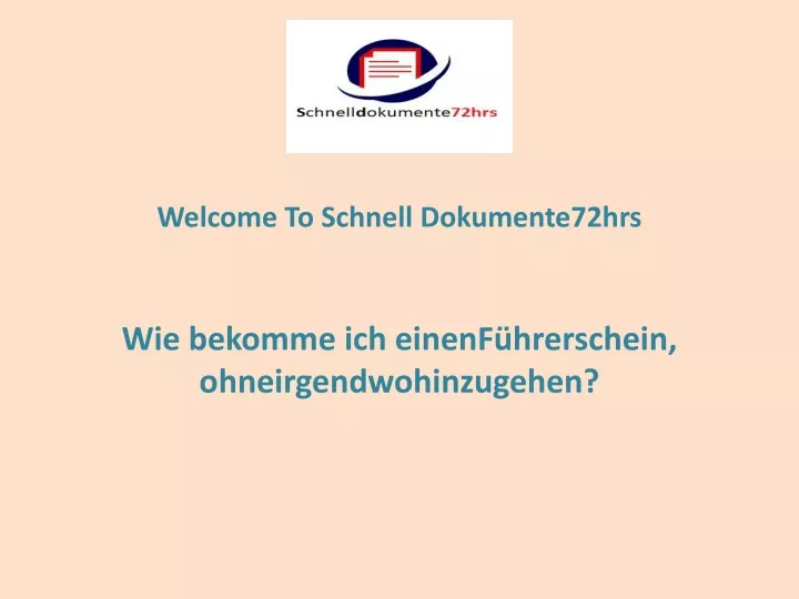 welcome to schnell dokumente72hrs