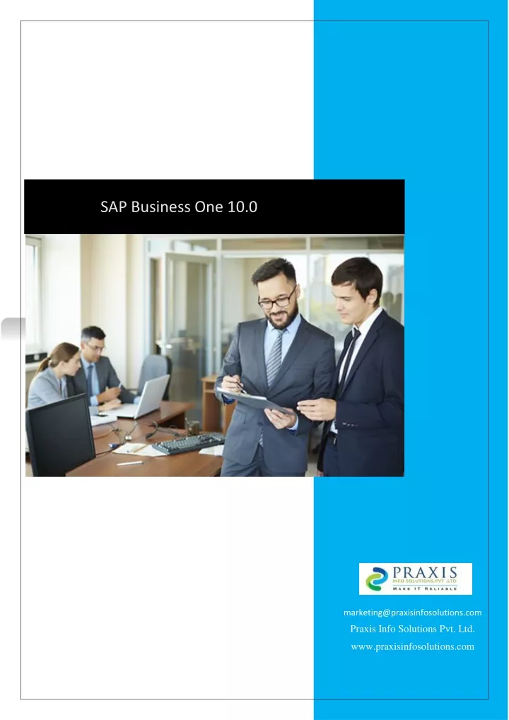 sap business one 10 0