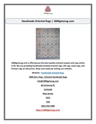 handmade oriental rugs 1800getarug com