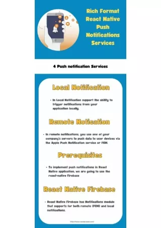 Rich Format React Native Push Notifications Services