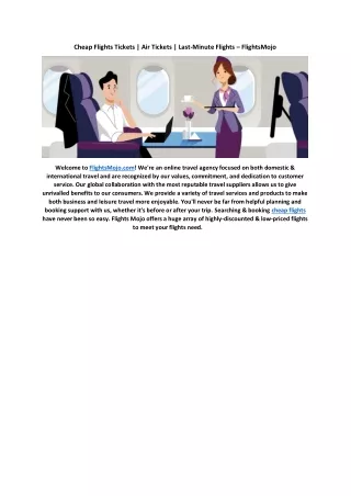 cheap flights tickets air tickets last minute