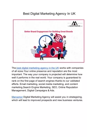 best digital marketing agency in uk