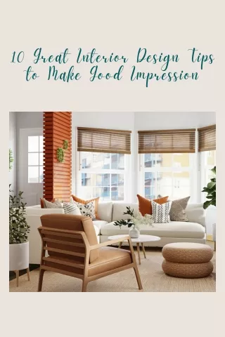 10 great interior design tips to make good