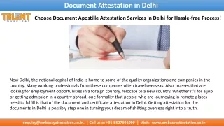 document attestation in delhi
