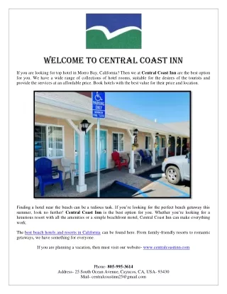 Best Beach Hotel & Resorts in California, USA