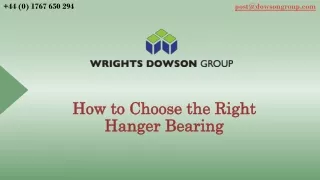 How to Choose the Right Hanger Bearing