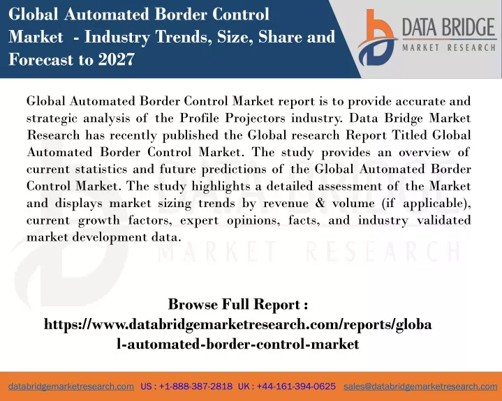 global automated border control market industry