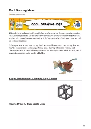 cool drawing ideas